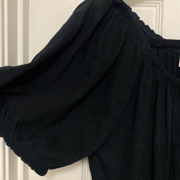 Gap Factory Black Tiered short sleeve Mini Dress - Picture 5 of 6